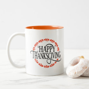 2 Couleurs Tasse de café Joyeux Thanksgiving