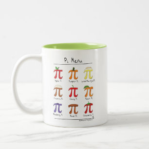 2 Couleurs Tasse de café mignonne de jour des maths pi de