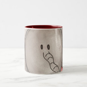 2 Couleurs Tasse de café mignonne d'éléphant de bande