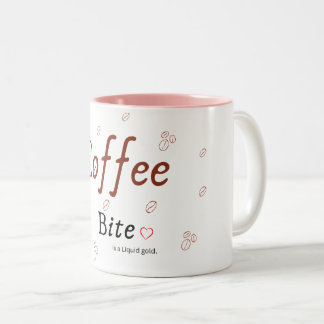2 Couleurs Tasse de café minimaliste Coffee Bite Liquid Gold