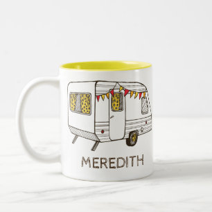 2 Couleurs Tasse de café personnalisée par caravane de