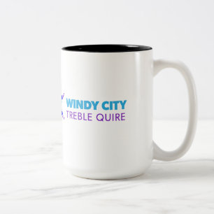 2 Couleurs Tasse de café (plein logo - 15 onces.)