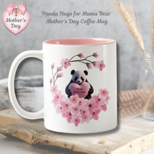 2 Couleurs Tasse de café pour la fête des mères 'Câlins de Pa