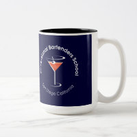 Tasse de café professionnelle d'école de barman