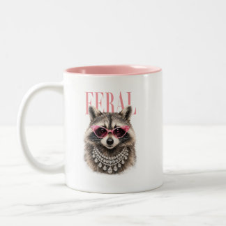 2 Couleurs Tasse de café Raccoon Feral Chic