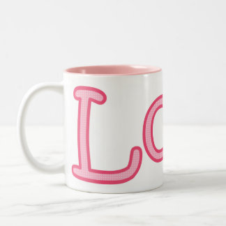 2 Couleurs Tasse de café rose d'amour