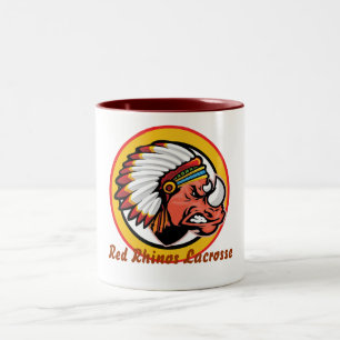 2 Couleurs Tasse de café rouge de rhinocéros