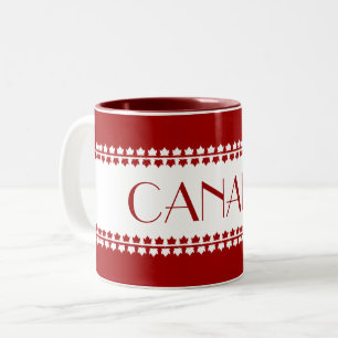 2 Couleurs Tasse de café souvenir Canada personnalisée Canada