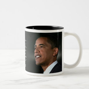 2 Couleurs Tasse de calendrier d'Obama 2009