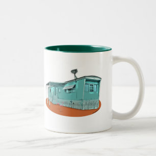2 Couleurs Tasse de caravane résidentielle