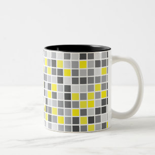 2 Couleurs Tasse de carrés