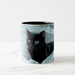 2 Couleurs Tasse de chat noir