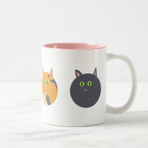 2 Couleurs Tasse de chats