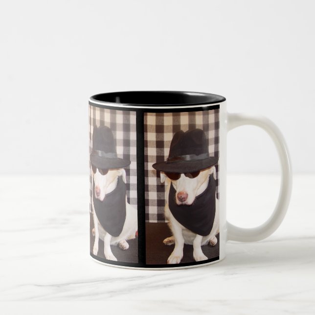 2 Couleurs Tasse de chien de bleus (Droit)