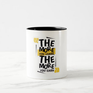 2 Couleurs Tasse de citation motivante