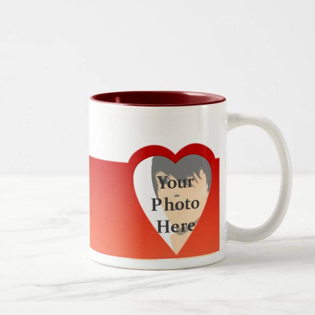 2 Couleurs Tasse de coeur (Droit)