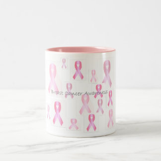 2 Couleurs Tasse de conscience de cancer du sein