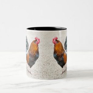2 Couleurs Tasse de coqs