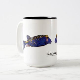 2 Couleurs Tasse de coquine tachetée, meléagris d'ostracion