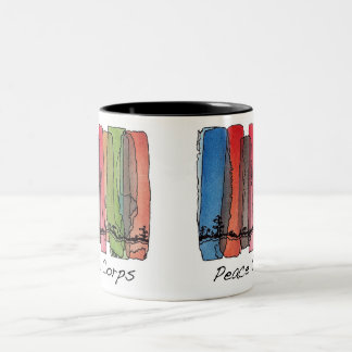2 Couleurs Tasse de corps de paix