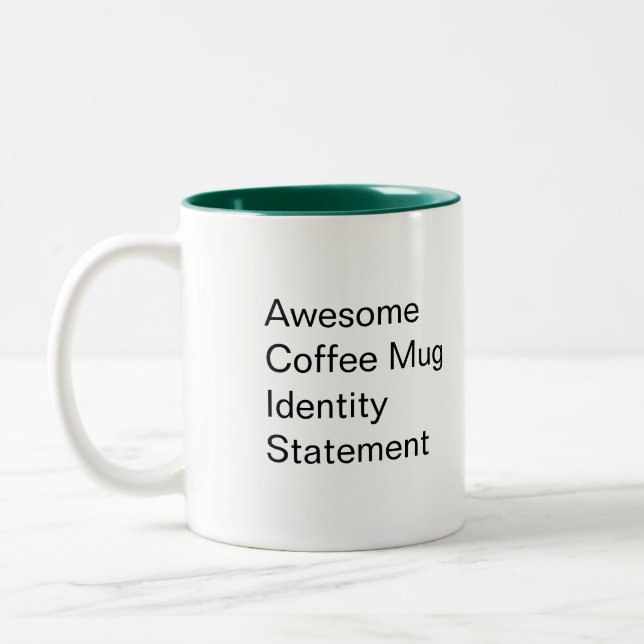 2 Couleurs Tasse de déclaration d'identité d'éther de Jimmy (Gauche)