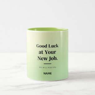 2 Couleurs Tasse de départ personnalisée pour collègue – Nom