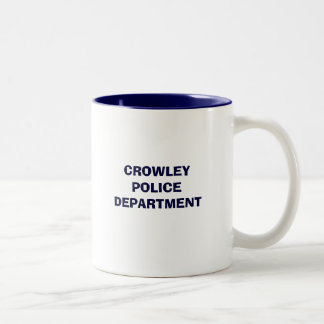 2 COULEURS TASSE DE DÉPARTEMENT DE POLICE DE CROWLEY