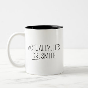2 Couleurs Tasse de docteur, tasse de PHD, en fait c'est Dr M