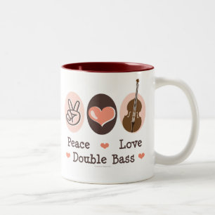 2 Couleurs Tasse de double basse d'amour de paix
