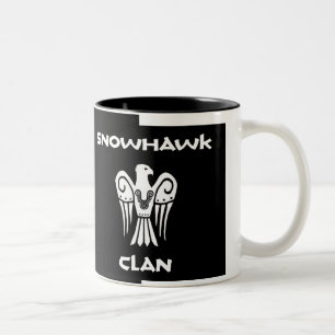 2 Couleurs Tasse de double image de clan de Snowhawk