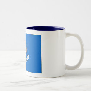 2 Couleurs Tasse de drapeau d'état de la Louisiane