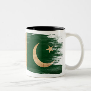 2 Couleurs Tasse de drapeau du Pakistan