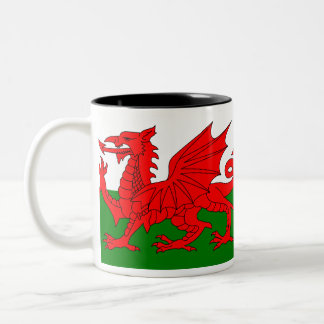 2 Couleurs Tasse de drapeau du Pays de Galles