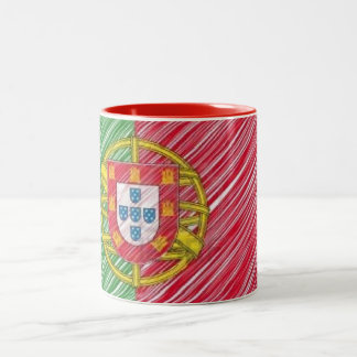 2 Couleurs Tasse de drapeau du Portugal