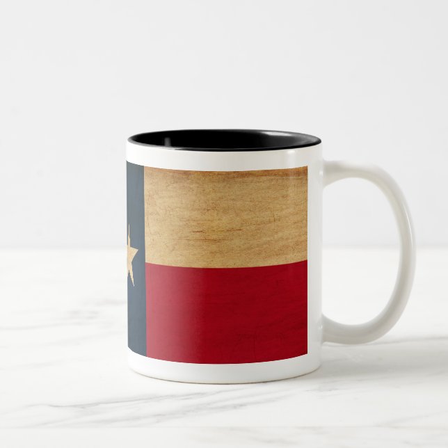 2 Couleurs Tasse de drapeau du Texas (Droit)