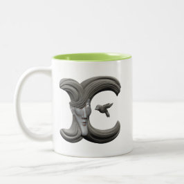 2 Couleurs Tasse d'E (droitière)
