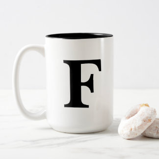 2 Couleurs Tasse de "F"