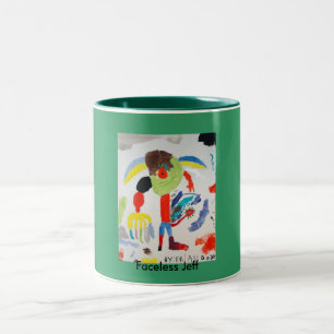 2 Couleurs Tasse de Facless Jeff