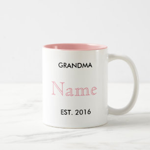 2 Couleurs Tasse de faire-part de grossesse de grand-maman !