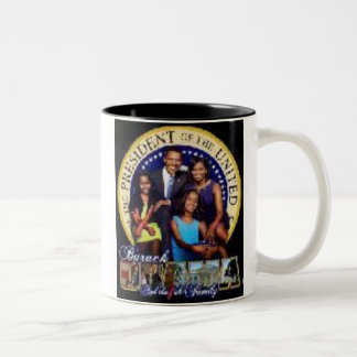 2 Couleurs Tasse de famille d'Obama