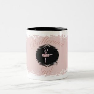 2 Couleurs Tasse de fille de ballerine