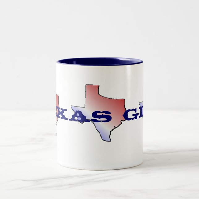2 Couleurs Tasse de fille du Texas (Centre)