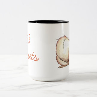 2 Couleurs Tasse de furets de coeur