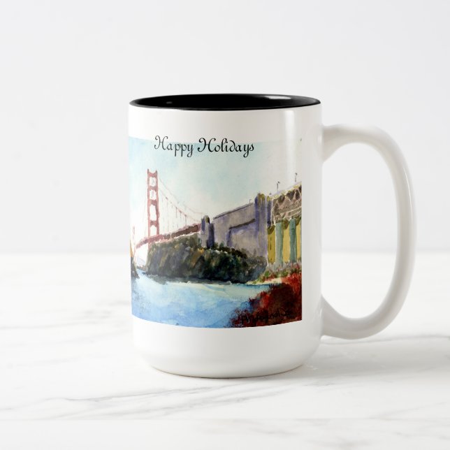 2 Couleurs Tasse de golden gate bridge (Droit)
