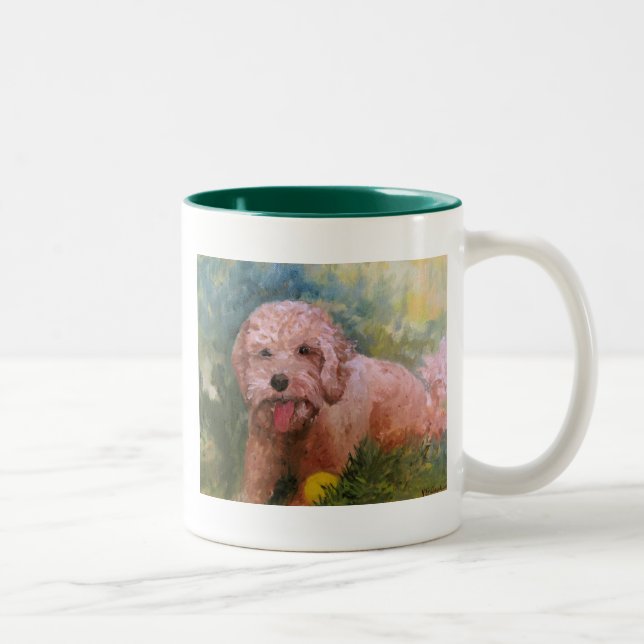 2 Couleurs Tasse de Goldendoodle/Labradoodle (Droit)