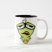 Tasse de grenouille de bande dessinée