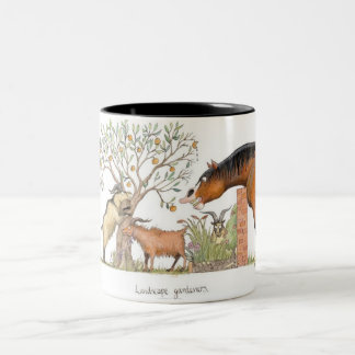 2 Couleurs Tasse "de jardiniers de paysage"