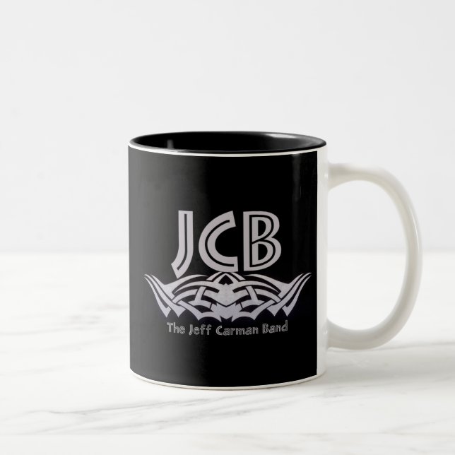 2 Couleurs Tasse de JCB - noir (Droit)