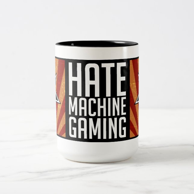 2 Couleurs Tasse de jeu de machine de haine - propagande (Centre)