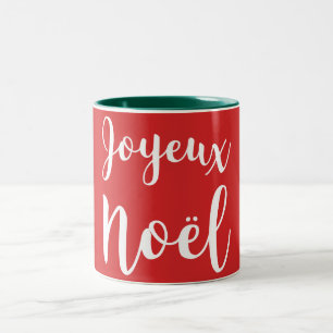 2 Couleurs Tasse de Joyeux Noel